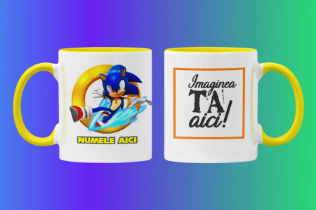 1 Iunie - Cană Sonic cu Poză și Nume-Cooloryx