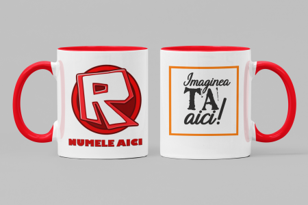 1 Iunie - Cană Roblox cu Poză și Nume-Cooloryx