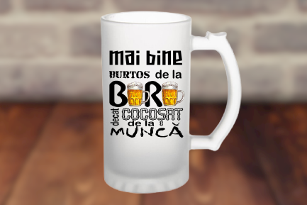 Căni Personalizate - Halbă Mată Bere-Cooloryx