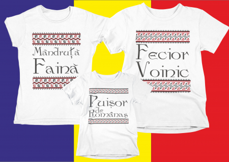 1 Decembrie - Set Tricouri Îmbracă-te de sărbătoare-Cooloryx