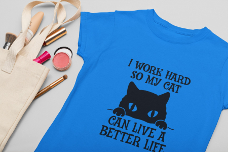 Tricou Work for My Cat-Cooloryx [2]
