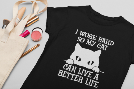 Tricou Work for My Cat-Cooloryx [3]