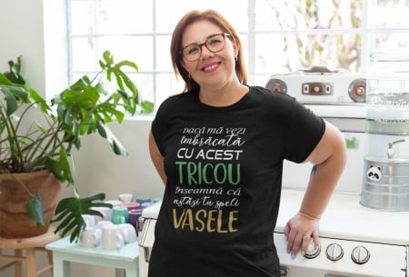 Cadouri pentru Ea - Tricou Azi Speli Vasele-Cooloryx