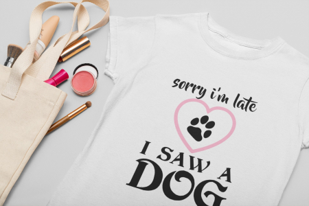 Tricouri Femei - Tricou I saw a Dog-Cooloryx