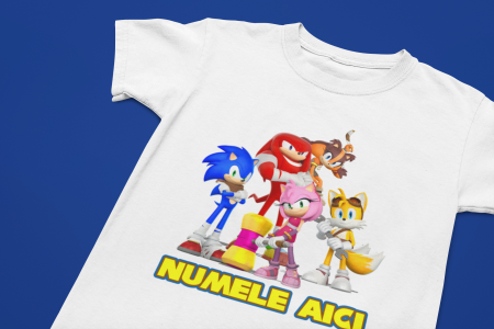 Tricouri Copii - Tricou Sonic cu Nume-Cooloryx