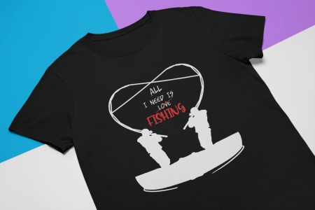 Hobby - Tricou All I Need is Fishing-Cooloryx