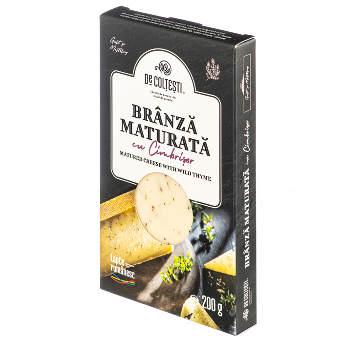 BRANZĂ MATURATĂ CU CIMBRIȘOR DE COLȚEȘTI 200 G [1]