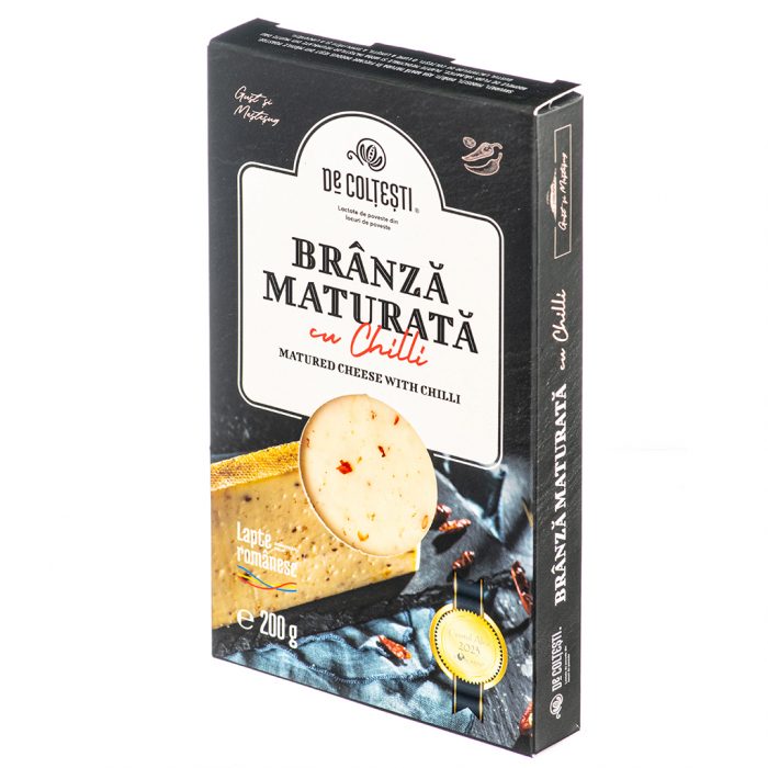 BRANZĂ MATURATĂ DE COLȚEȘTI CU CHILI 200 G [1]