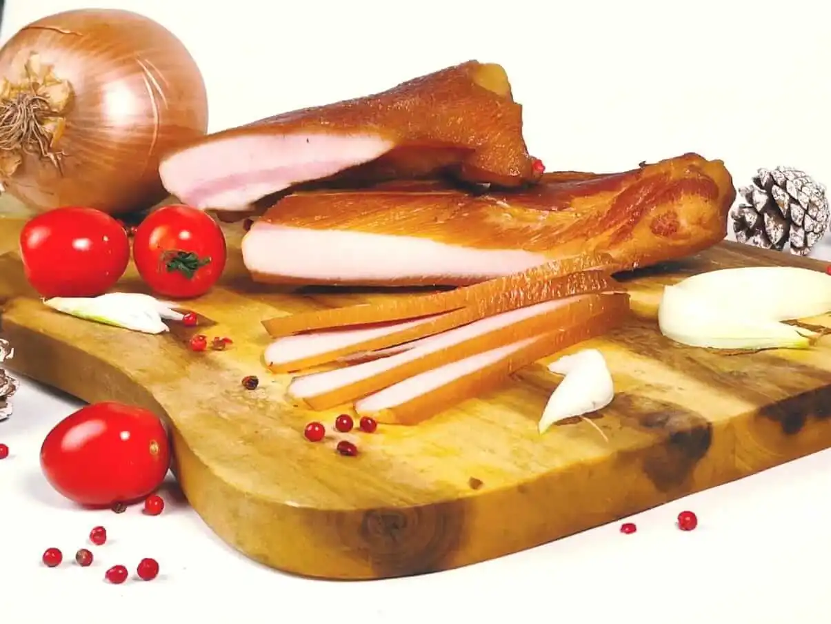 Slanina fiartă și afumată cu usturoi 500g [1]