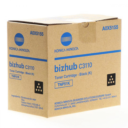 Cartuse toner / cartuse laser - TNP-51K Cartus toner negru bizhub c3110