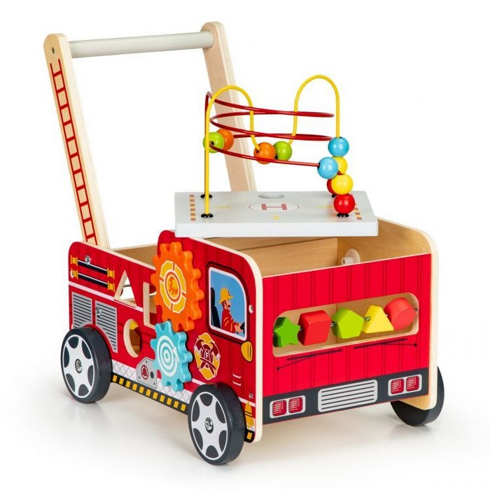 Antemergator educational cu blocuri din lemn Ecotoys TL09025 [7]