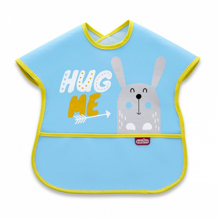 Baveta BabyJem cu buzunar Poly Large Bib (Culoare: Bleu) [1]