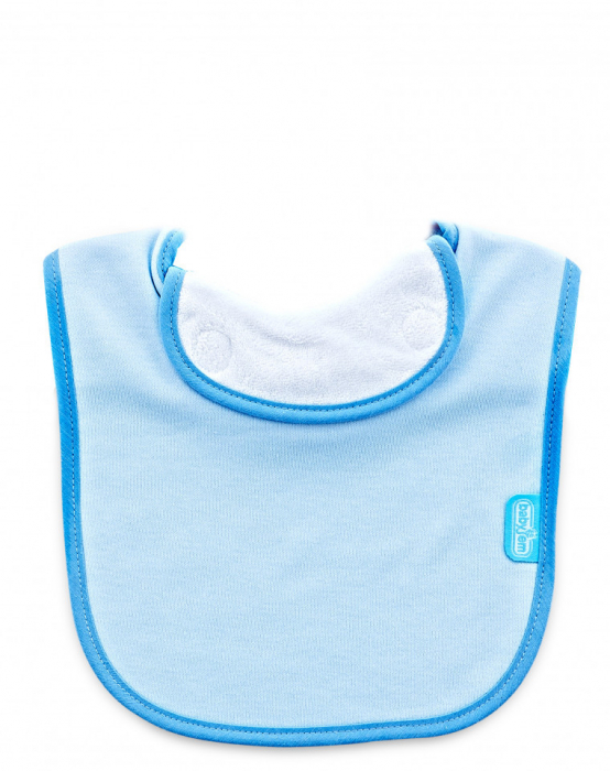 Baveta captusita din bumbac BabyJem (Culoare: Bleu) [6]
