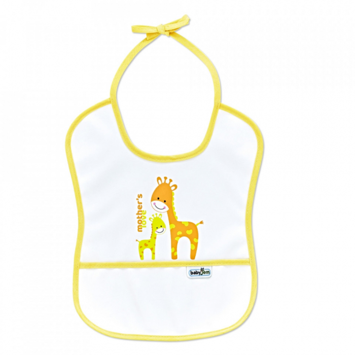 Baveta impermebila pentru copii BabyJem Small (Culoare: Bleu) [4]