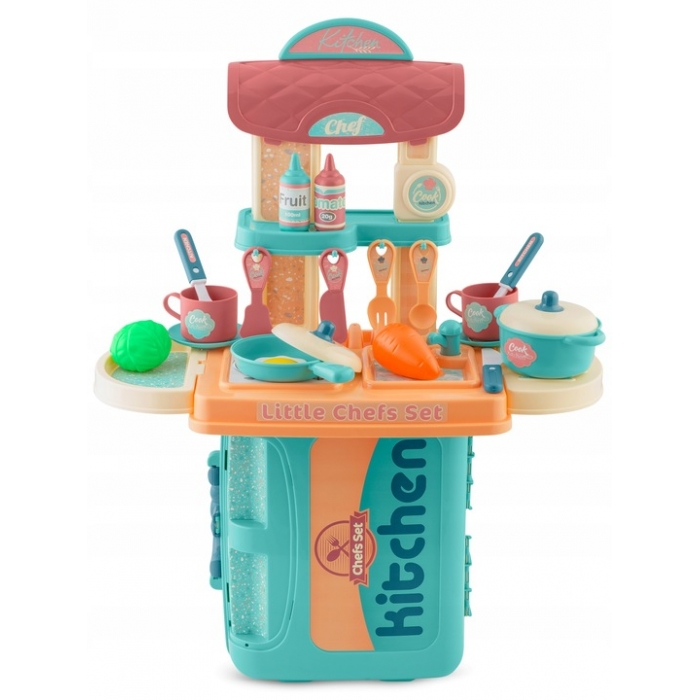 Bucatarie 3 in 1 cu accesorii incluse Ricokids 772901 - Turcoaz [1]