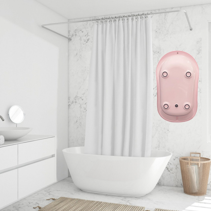 Cadita de baie bebe BabyJem (Culoare: Roz) [11]