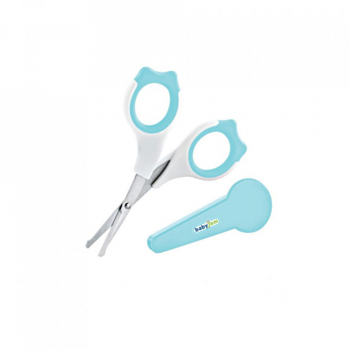 Forfecuta pentru bebelusi cu suport protectie BabyJem (Culoare: Bleu) [1]