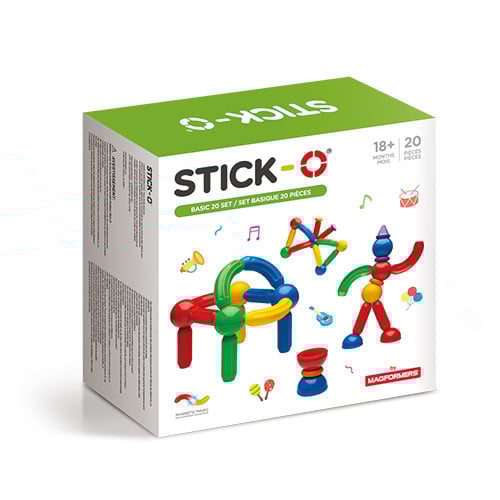Joc cu magneti Stick-O, Set de baza cu 20 piese [1]