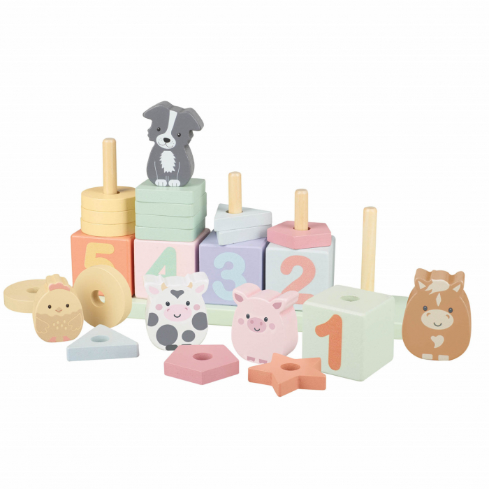 Joc Invata sa numeri cu animale de ferma, Orange Tree Toys [2]