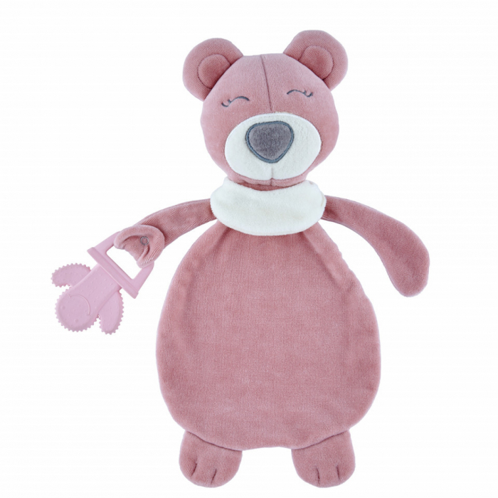 Jucarie atasament cu jucarie dentitie Sleeping Friend BabyJem (Culoare: Verde) [2]