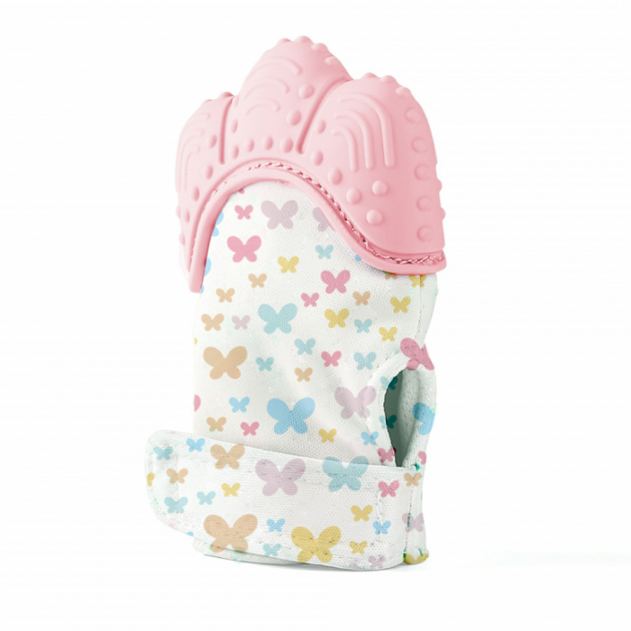 Manusa bebelusi pentru dentitie Butterfly BabyJem (Culoare: Bleu) [6]