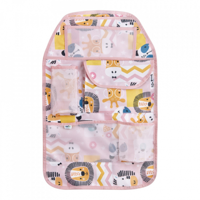 Organizator BabyJem pentru scaun auto Jungle (Culoare: Roz) [2]