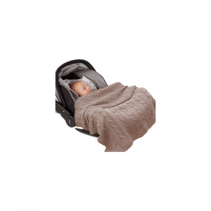 Paturica bumbac organic NOA Taupe Wallaboo [2]
