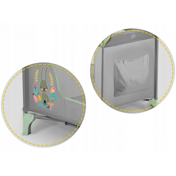 Patut pliabil Ricokids RK-240 Gri cu verde [4]