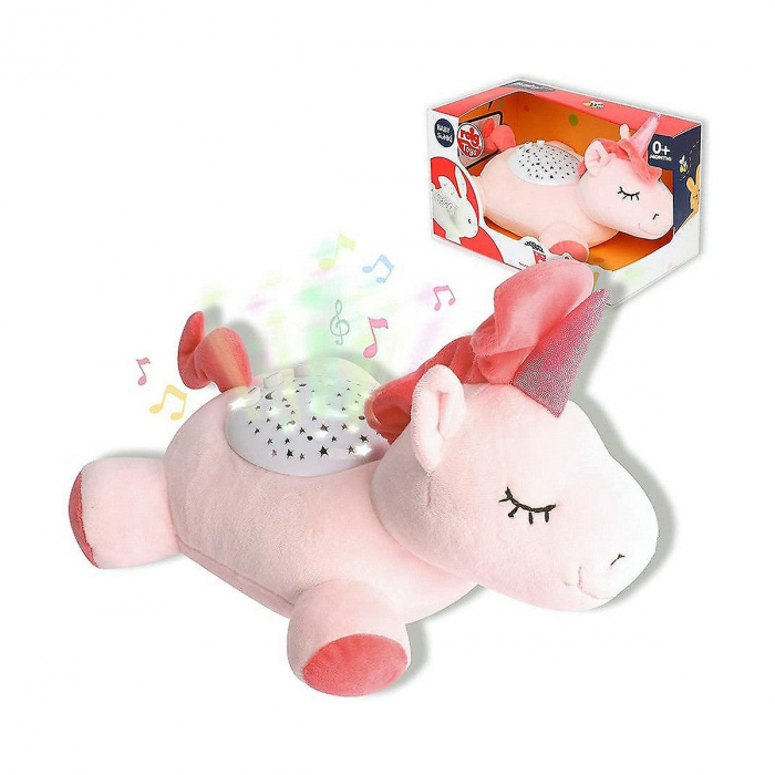 Proiector Unicorn de Plus 25 cm cu cantece de leagan [1]