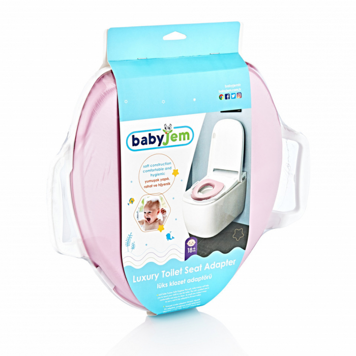 Reductor moale uni pentru toaleta BabyJem (Culoare: Roz) [2]