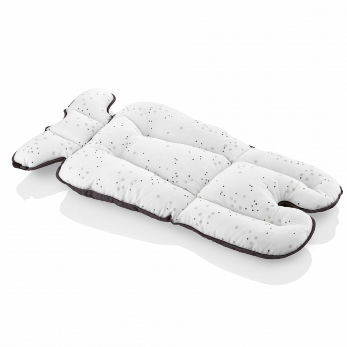 Saltea cu doua fete pentru carucior si scaun de masa Dots BabyJem (Culoare: Roz) [8]