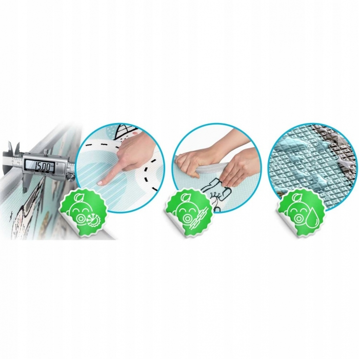 Salteluta de joaca 180 x 150 x 1.5 cm Nukido NK-342 - Albastru deschis [4]