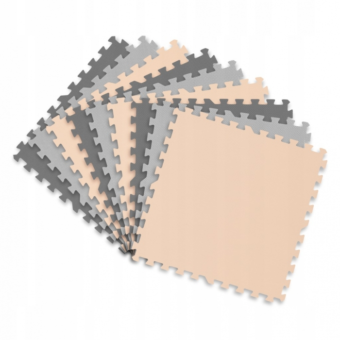 Salteluta de joaca 180 X 180 cm Ricokids 7500 - Gri cu bej [3]