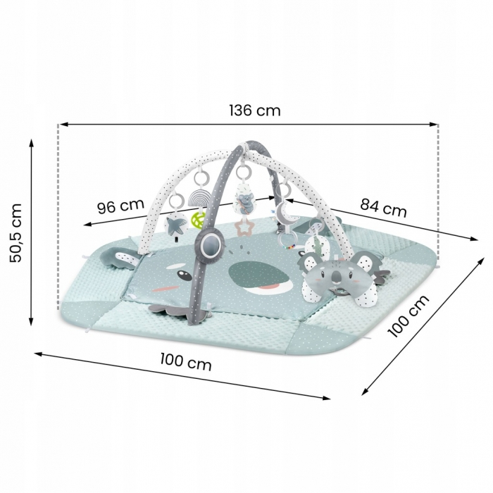 Salteluta de joaca pentru copii 136 X 136 cm Nukido Koala 730100 [7]
