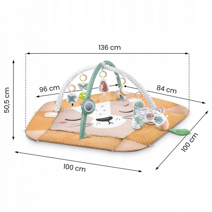 Salteluta de joaca pentru copii Nukido Lew 730101 - Crem [8]