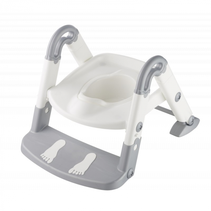 Scara cu reductor WC si olita White silver grey Kidskit rotho-babydesign [4]