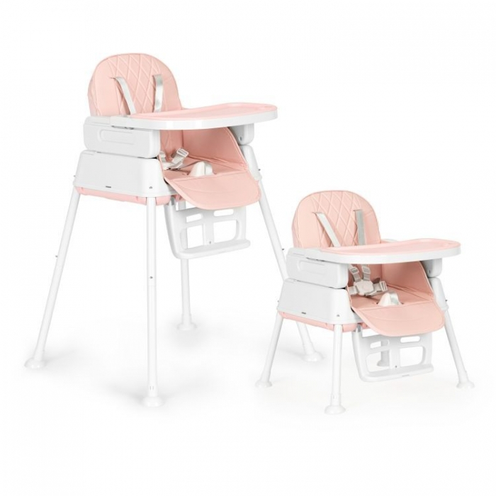 Scaun de masa 3 in 1 pentru copii Ecotoys HA-009 - Roz [3]