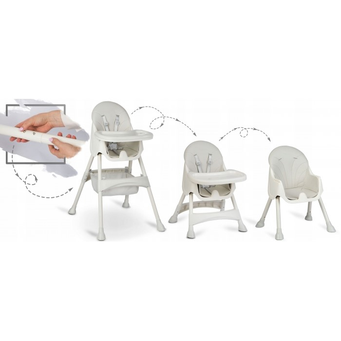 Scaun de masa 3 in 1 Ricokids Milo - Gri [2]