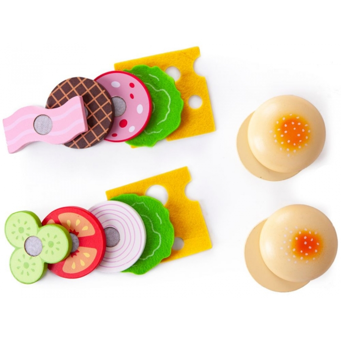 Set de 2 burgeri din lemn Ecotoys 4220 [3]