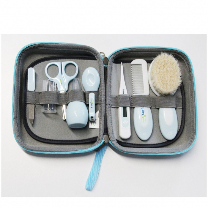 Set ingrijire unghii bebelusi cu 9 piese BabyJem Grooming Set (Culoare: Gri) [8]