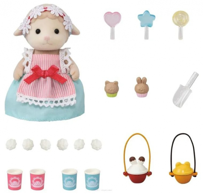 Sylvanian Families - Set Stand Tricicleta pentru Popcorn [2]