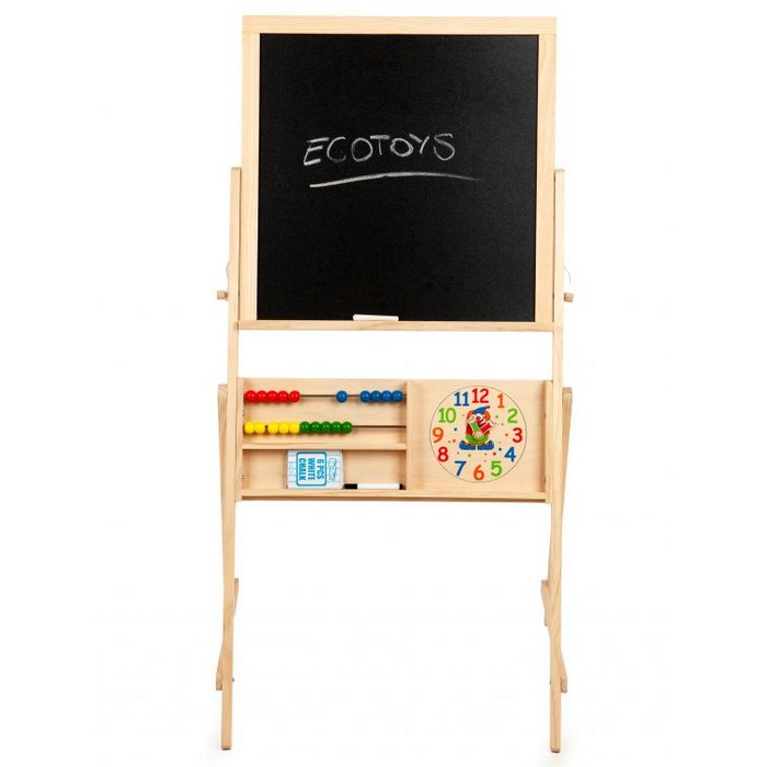Tabla educationala din lemn cu doua fete Ecotoys 1751 [2]