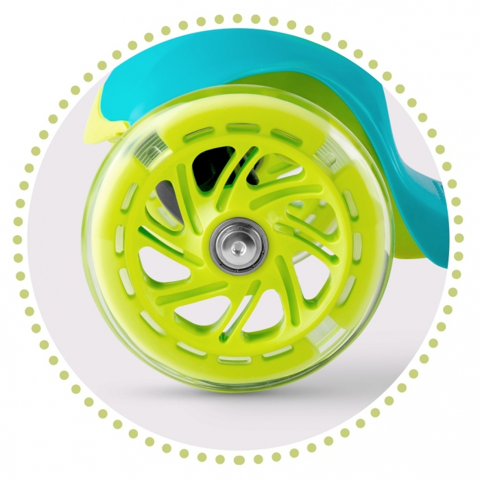 Trotineta cu roti cu LED Ricokids Loco 765103 - Turcoaz [5]