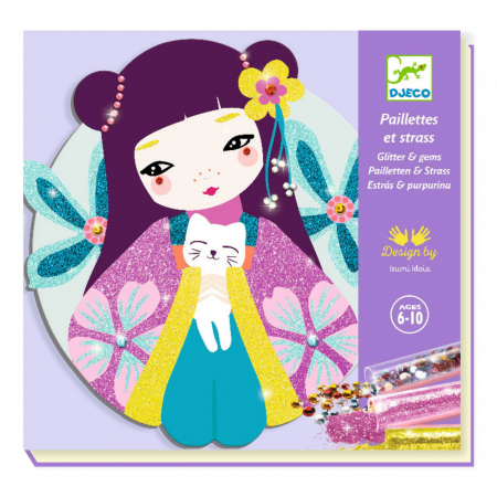 Jucarii Copii & Bebe - Atelier creativ cu sclipici Onnanoko, Djeco