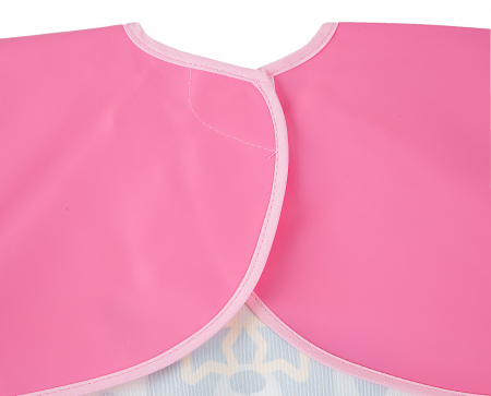 Baveta cu maneci si buzunar BabyJem Polly Bib (Culoare: Roz) [10]