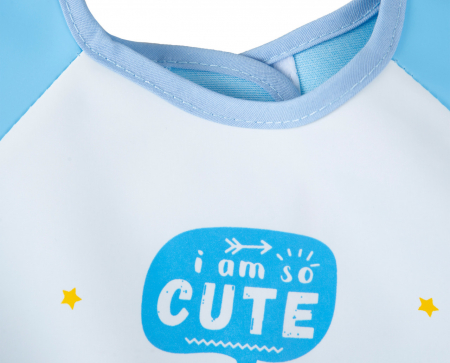 Baveta cu maneci si buzunar BabyJem Polly Bib (Culoare: Roz) [9]