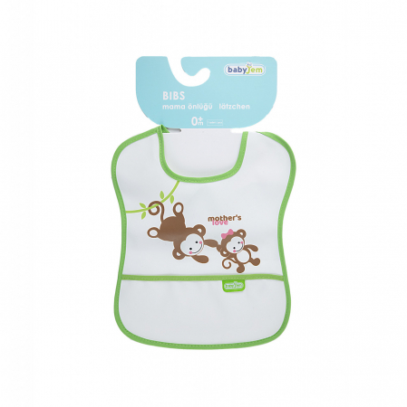 Baveta impermebila pentru copii BabyJem Small (Culoare: Bleu) [4]