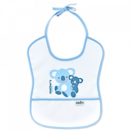 Baveta impermebila pentru copii BabyJem Small (Culoare: Bleu) [2]