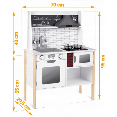 Bucatarie din lemn pentru copii cu sunete si lumini Ricokids RC-846 [5]