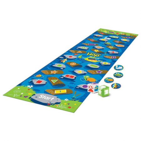 Materiale gradinita - Crocodile Hop - Saltul crocodilului - saltea de activitati cifre forme si culori pentru prescolari